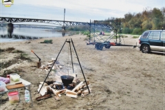 Kociołek na plaży Poniatówka
